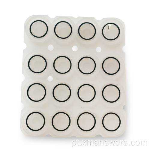 Borracha de silicone LED Music Button Pad